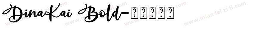 DinaKai Bold字体转换